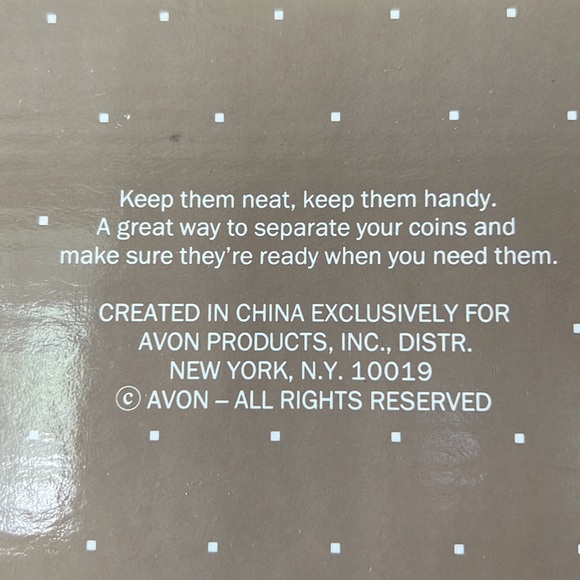 Avon Bank-A-Count Coin Organizer Vintage IOB - Picture 11 of 12